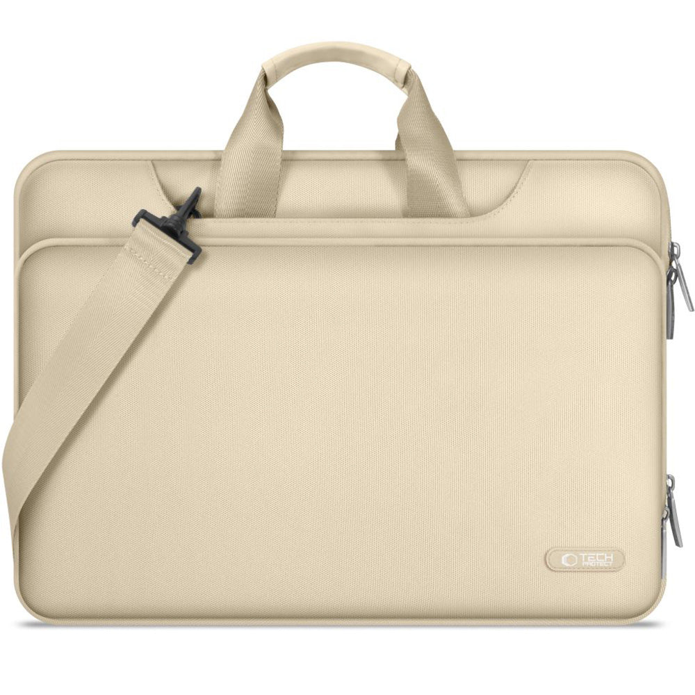 Umhängetasche für 13-14“ Laptop, Tech-Protect Pocket Bag, Beige