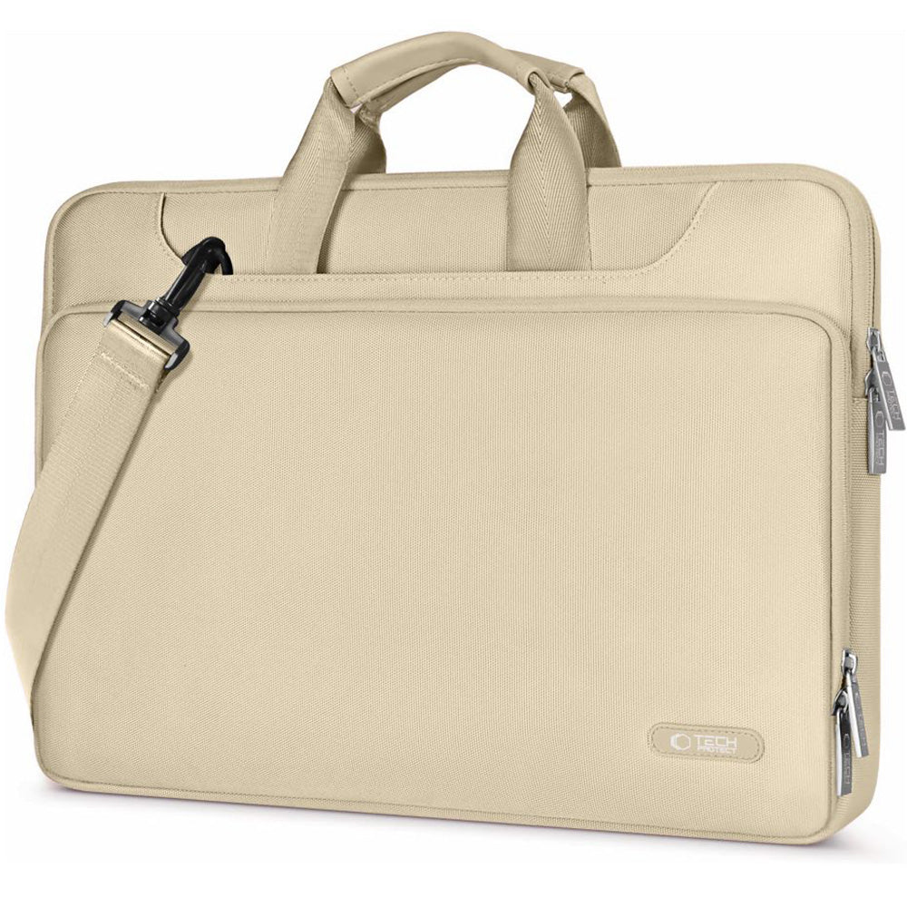 Umhängetasche für 13-14“ Laptop, Tech-Protect Pocket Bag, Beige