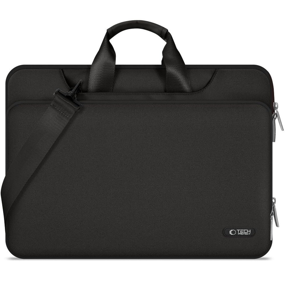 Umhängetasche für 15-16“ Laptop, Tech-Protect Pocket Bag, Schwarz