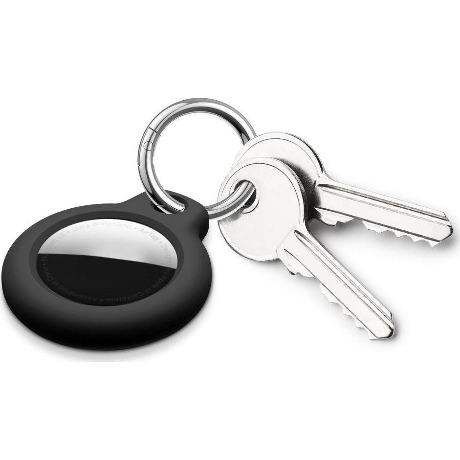 Schutzhülle / Schlüsselanhänger für Apple AirTag, Tech-Protect Rough, 2 Stück, Schwarz