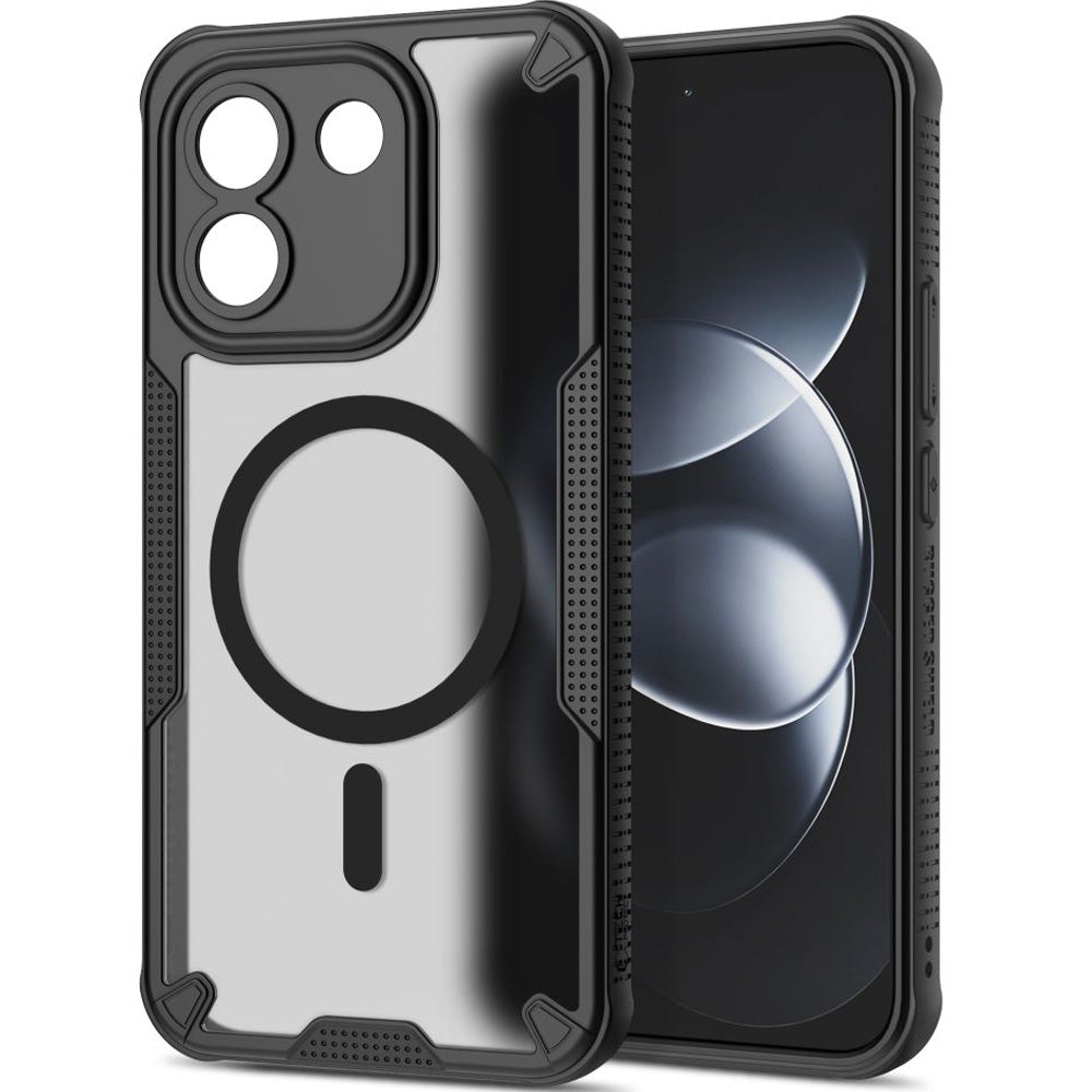 Handyhülle für Xiaomi Redmi Note 17 Pro Max 5G, Tech-Protect Rugged Shield mit MagSafe, Rauchfarben-Schwarz (2/7)