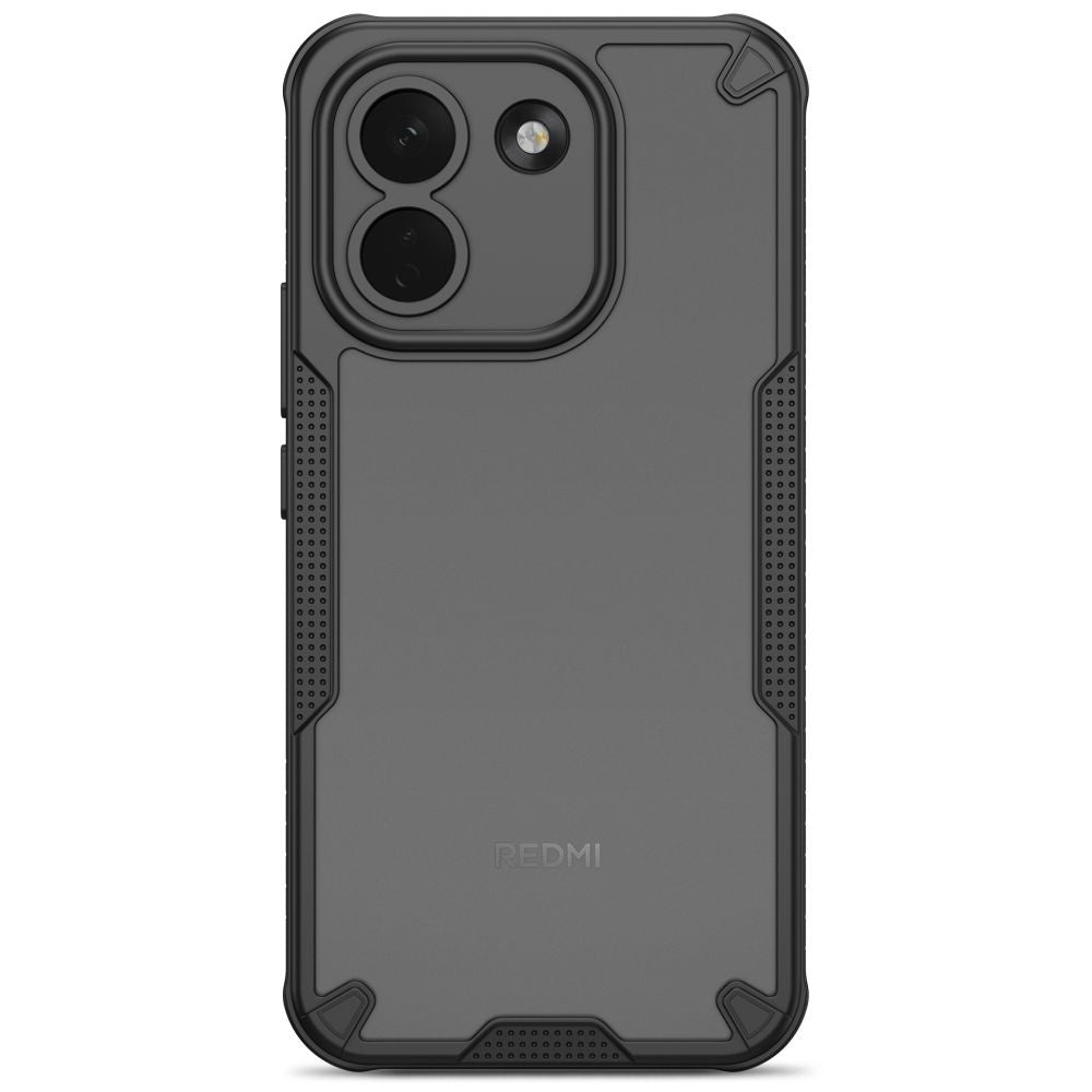 Handyhülle für Xiaomi Redmi Note 17 Pro Max 5G, Tech-Protect Rugged Shield, mattes Rauchfarben mit schwarzem Rahmen (3/7)