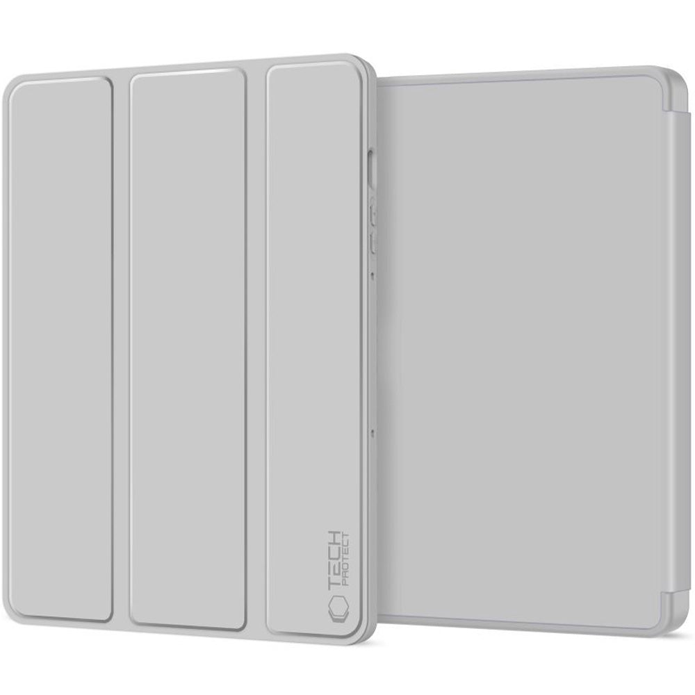 Schutzhülle mit Klappe für Galaxy Tab S10 Lite / S10 FE / S9 / S9 FE, Tech-Protect SC Pen, Grau