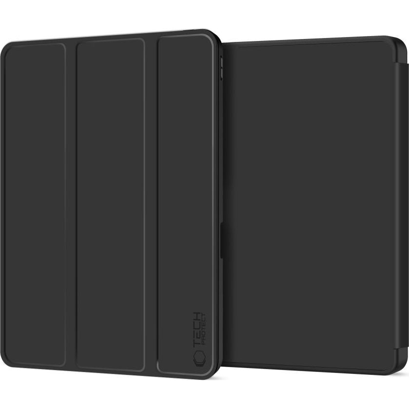Schutzhülle mit Klappe für Apple iPad Pro 13 2024/2025, Tech-Protect SC Pen, Schwarz