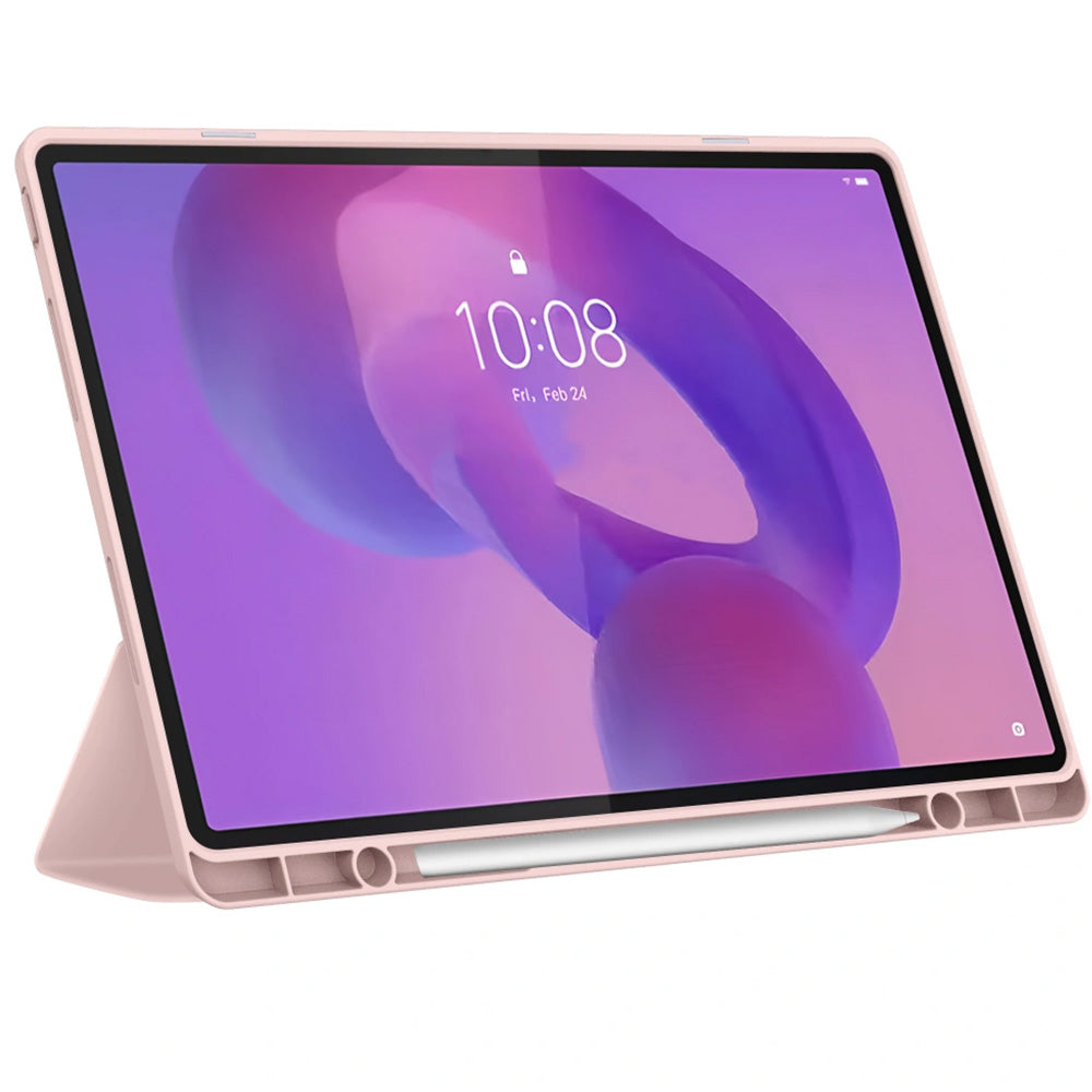 Schutzhülle mit Klappe für Lenovo Idea Tab Plus 12.1, Tech-Protect SC Pen, Rosa