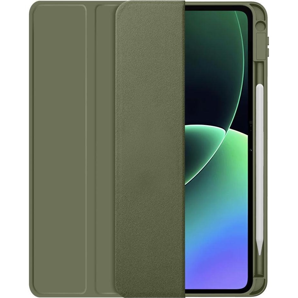 Schutzhülle mit Klappe für Xiaomi Pad 8 / 8 Pro / 7 / 7 Pro, Tech-Protect SC Pen, Grün