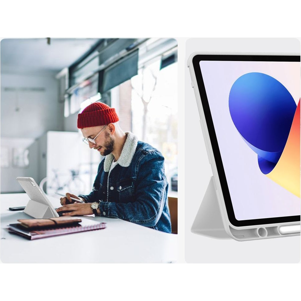 Schutzhülle mit Klappe für Xiaomi Redmi Pad 2 Pro, Tech-Protect SC Pen, Grau