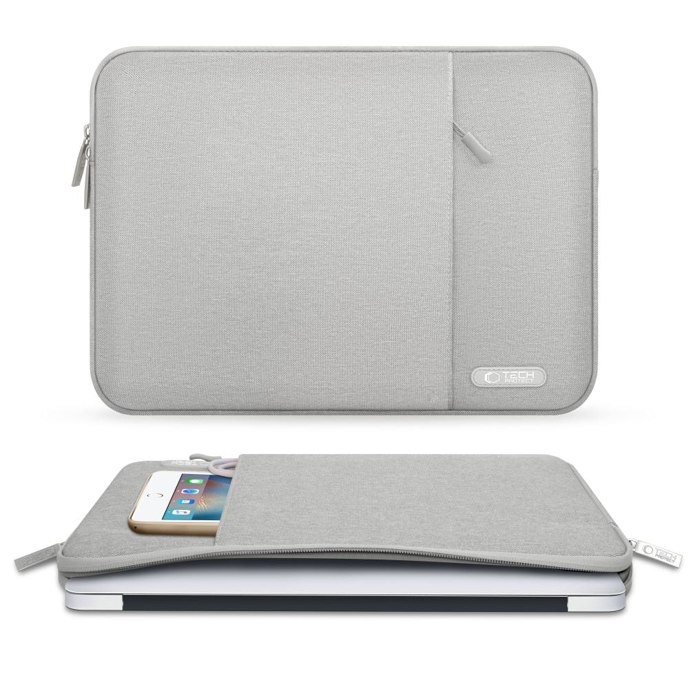 Schutzhülle für 13" / 14" Laptop, Tech-Protect Sleevy, Grau