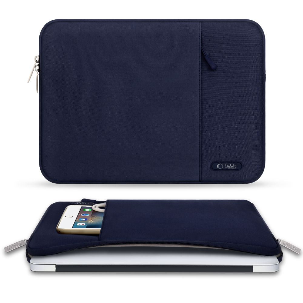 Schutzhülle für 13" / 14" Laptop, Tech-Protect Sleevy, Dunkelblau