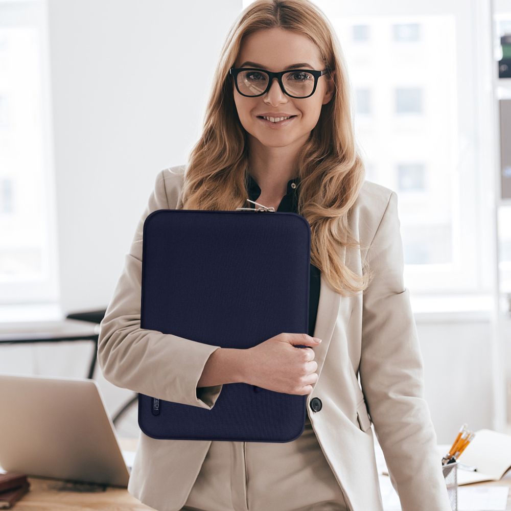 Schutzhülle für 13" / 14" Laptop, Tech-Protect Sleevy, Dunkelblau