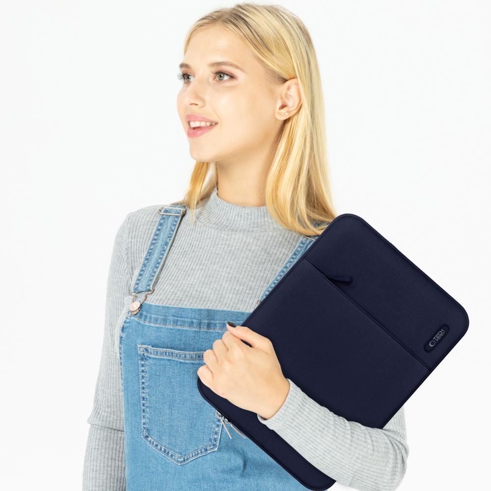 Schutzhülle für 13" / 14" Laptop, Tech-Protect Sleevy, Dunkelblau