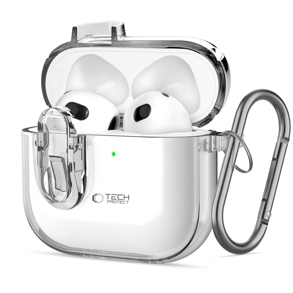 Schutzhülle für Apple AirPods 5 / 4, Tech-Protect SlimHook, Transparent