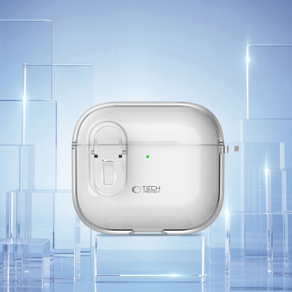Schutzhülle für Apple AirPods 5 / 4, Tech-Protect SlimHook, Transparent
