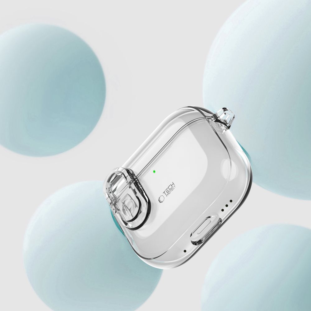 Schutzhülle für Apple AirPods 5 / 4, Tech-Protect SlimHook, Transparent