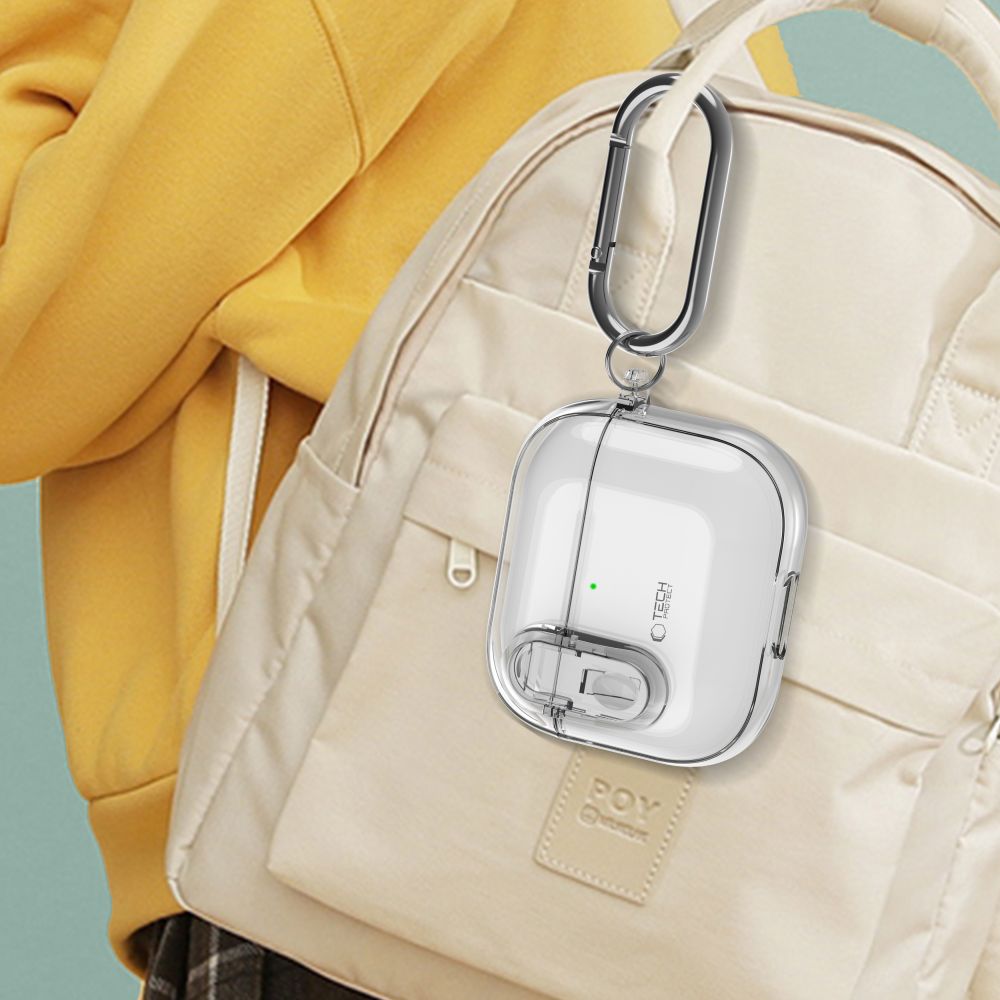 Schutzhülle für Apple AirPods 5 / 4, Tech-Protect SlimHook, Transparent