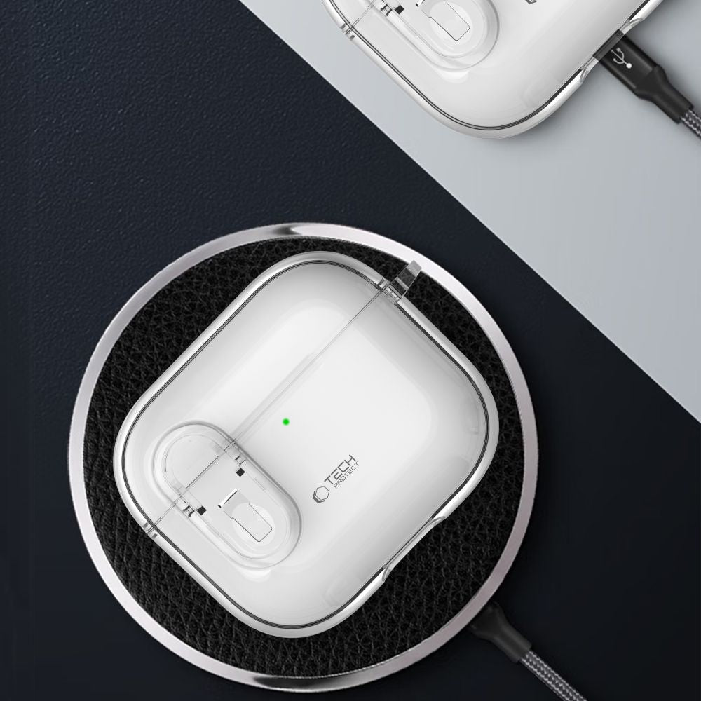 Schutzhülle für Apple AirPods 5 / 4, Tech-Protect SlimHook, Transparent