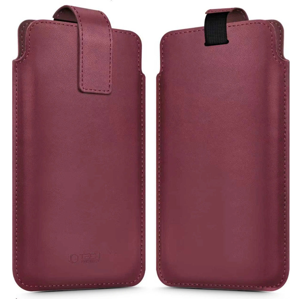 Tech-Protect SM65 Universal-Handytasche 6" - 6,9“, Burgunderrot