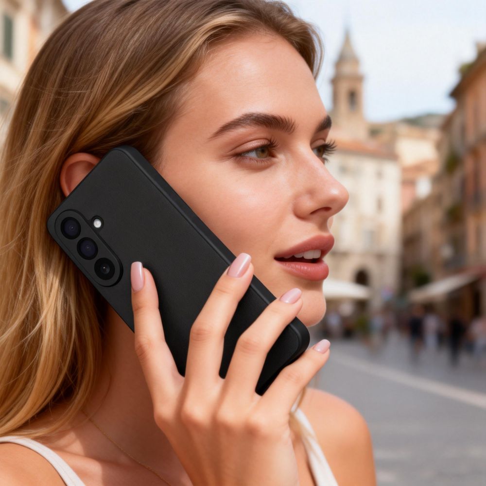 Handyhülle mit Klappe für Galaxy A37 5G, Tech-Protect Smart Wallet, mattes Schwarz