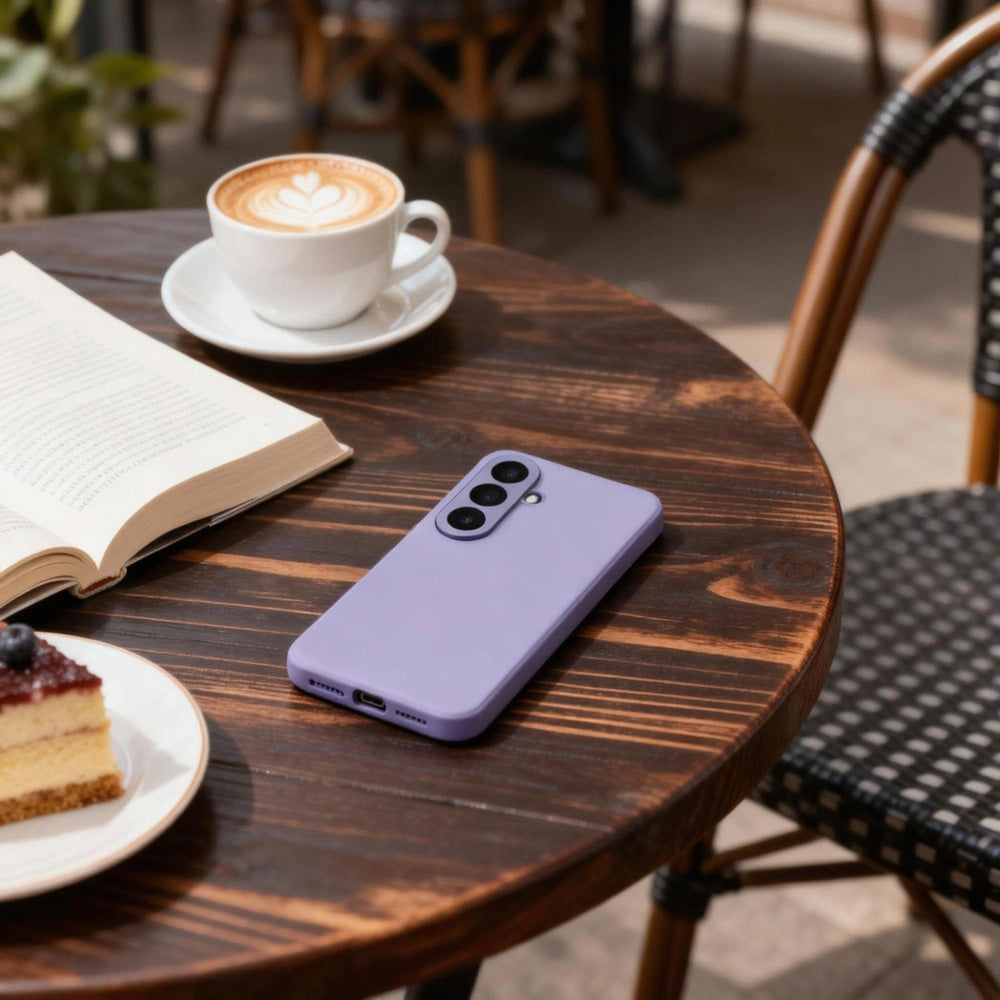 Handyhülle mit Klappe für Galaxy A57 5G, Tech-Protect Smart Wallet, Violett