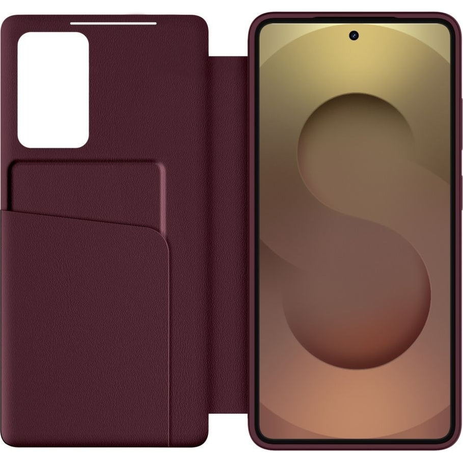 Handyhülle mit Klappe für Galaxy S26 Plus, Tech-Protect Smart Wallet, mattes Rotwein