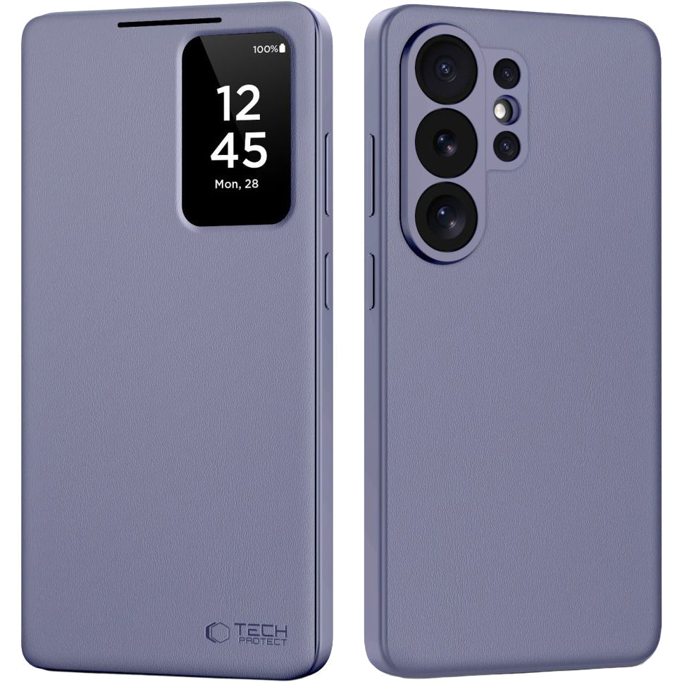 Handyhülle mit Klappe für Galaxy S26 Ultra, Tech-Protect Smart Wallet, Violett
