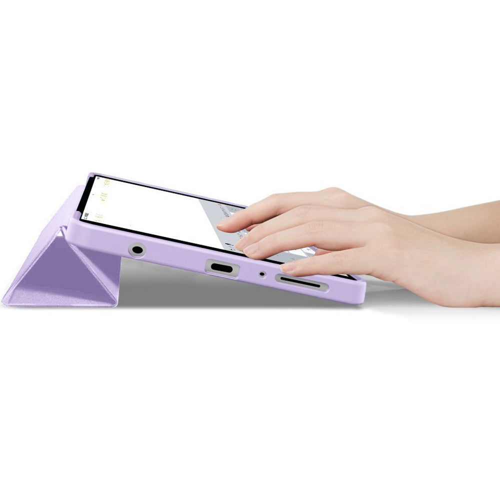 Schutzhülle mit Klappe für Galaxy Tab A11 / Tab A9, Tech-Protect Smartcase, Violett