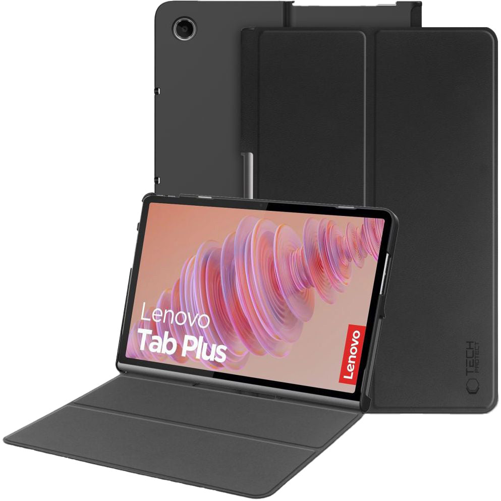 Schutzhülle für Lenovo Tab Plus 11,5" 2024, Tech-Protect SmartCase, Schwarz