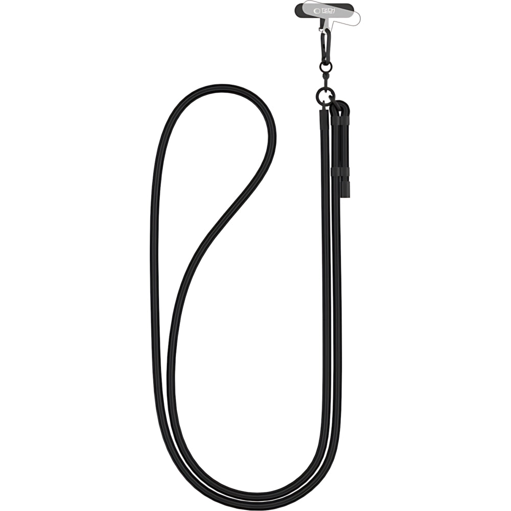 Handy-Schlüsselband für Telefon Tech Protect C1S Rope Crossbody Strap, Schwarz
