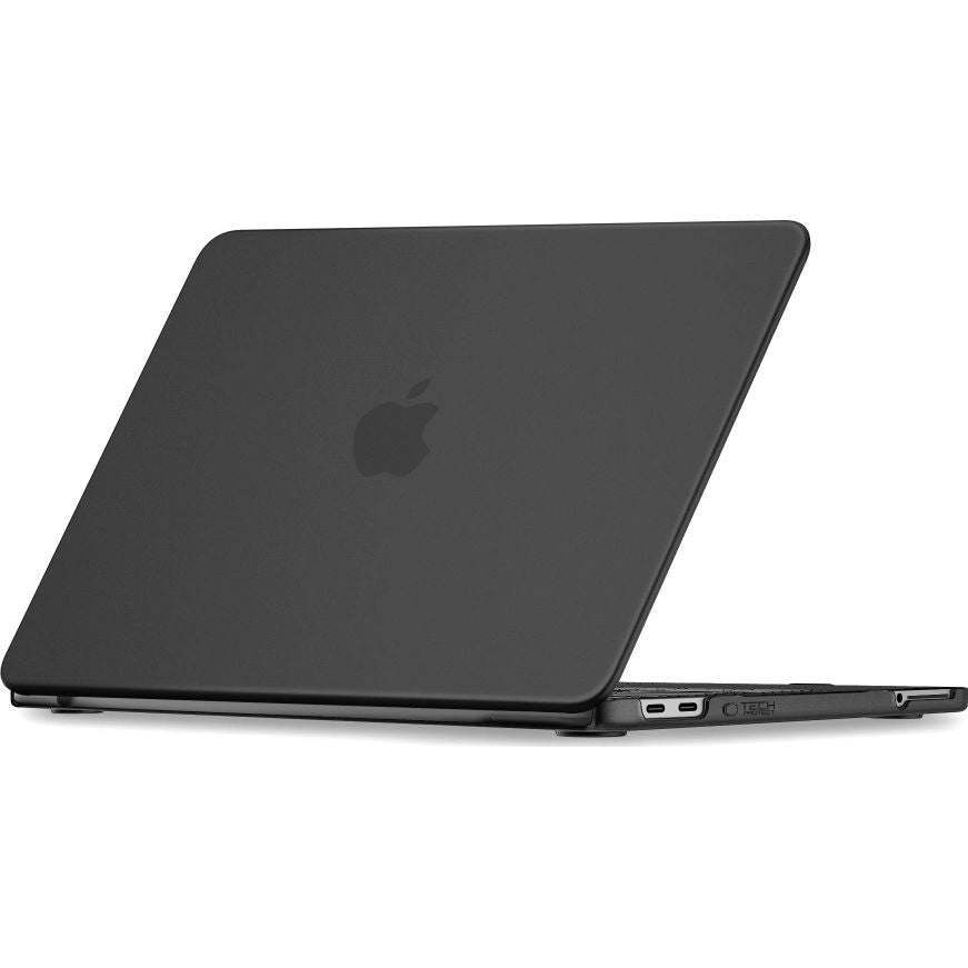 Schutzhülle für MacBook Neo 13 A18 Pro 2026, Tech-Protect Softshell, mattes Durchscheinend-Schwarz