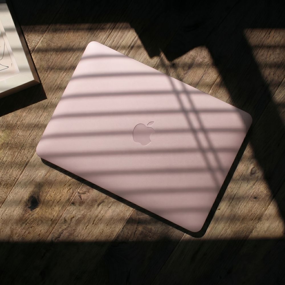 Schutzhülle für MacBook Neo 13" A18 Pro 2026, Tech-Protect Softshell, mattes Durchscheinend-Rosa