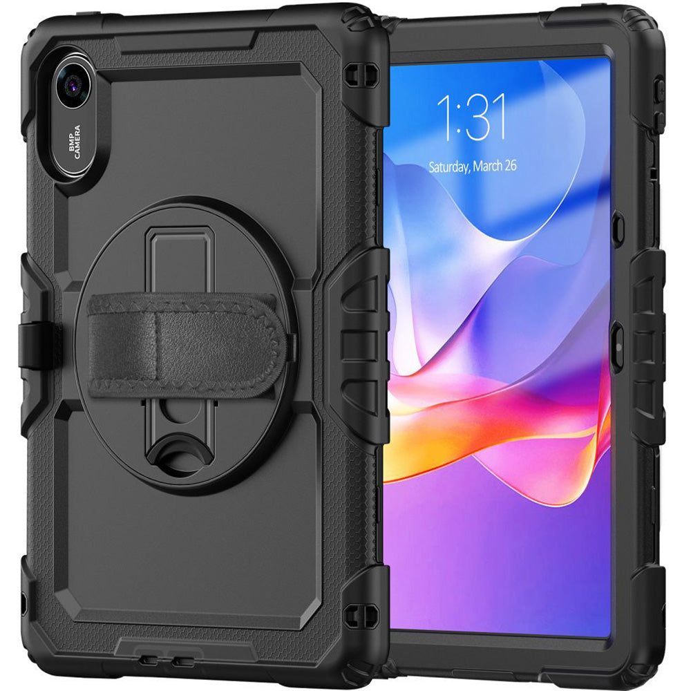 Schutzhülle mit Bildschirmschutz für Xiaomi Redmi Pad 2, Tech-Protect Solid, Schwarz
