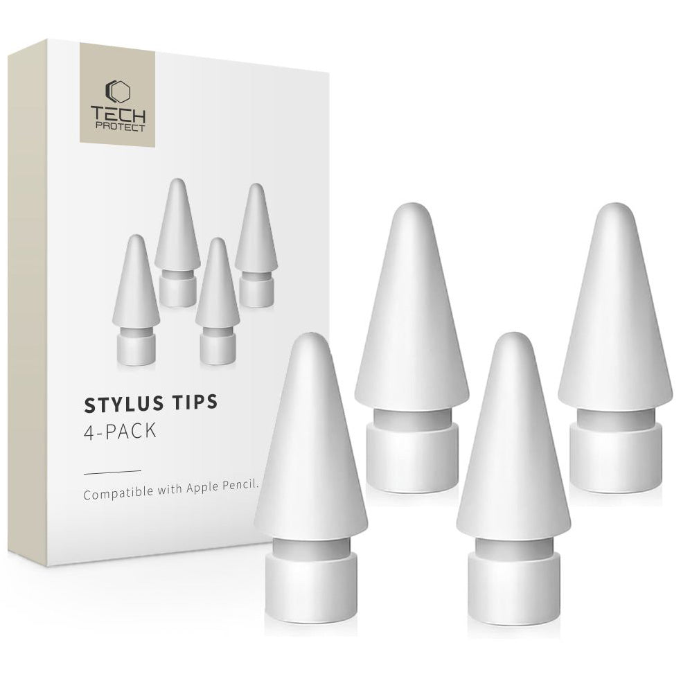 Ersatzspitzen für Stylus Tech-Protect Stylus Tips, 4 Stück, Weiß