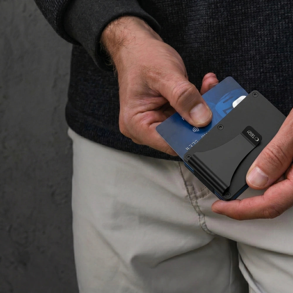 Kartenhalter mit RFID-Schutz, Tech-Protect Thorn, Schwarz