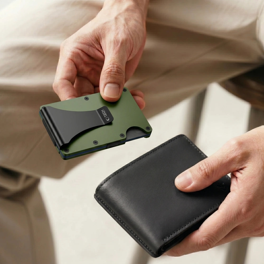 Kartenhalter mit RFID-Schutz, Tech-Protect Thorn, Grün