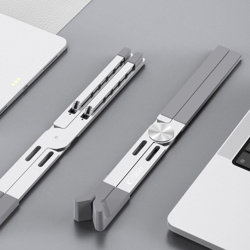 Ständer für Laptops bis zu 16 Zoll, Tech-Protect ULS300, Silbern