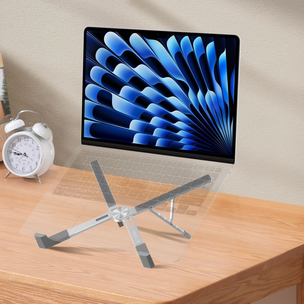 Ständer für Laptops bis zu 16 Zoll, Tech-Protect ULS300, Silbern