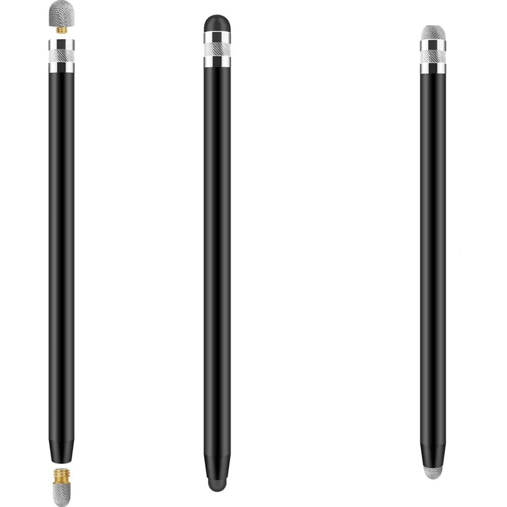 Universeller Eingabestift für Telefon/Tablet, Tech-Protect USP100 4-TIP Touch Stylus Pen, Schwarz