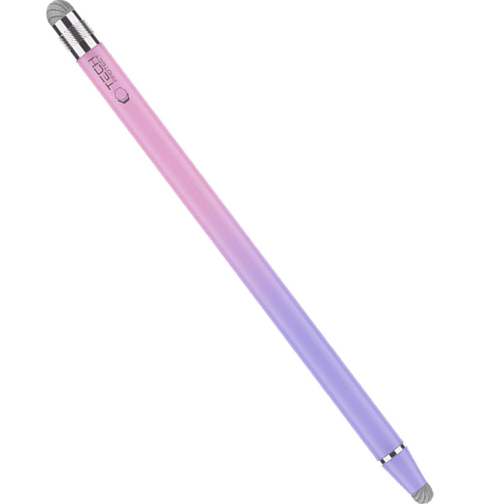 Universeller Eingabestift für Telefon/Tablet, Tech-Protect USP100 4-TIP Touch Stylus Pen, Violett-Rosa