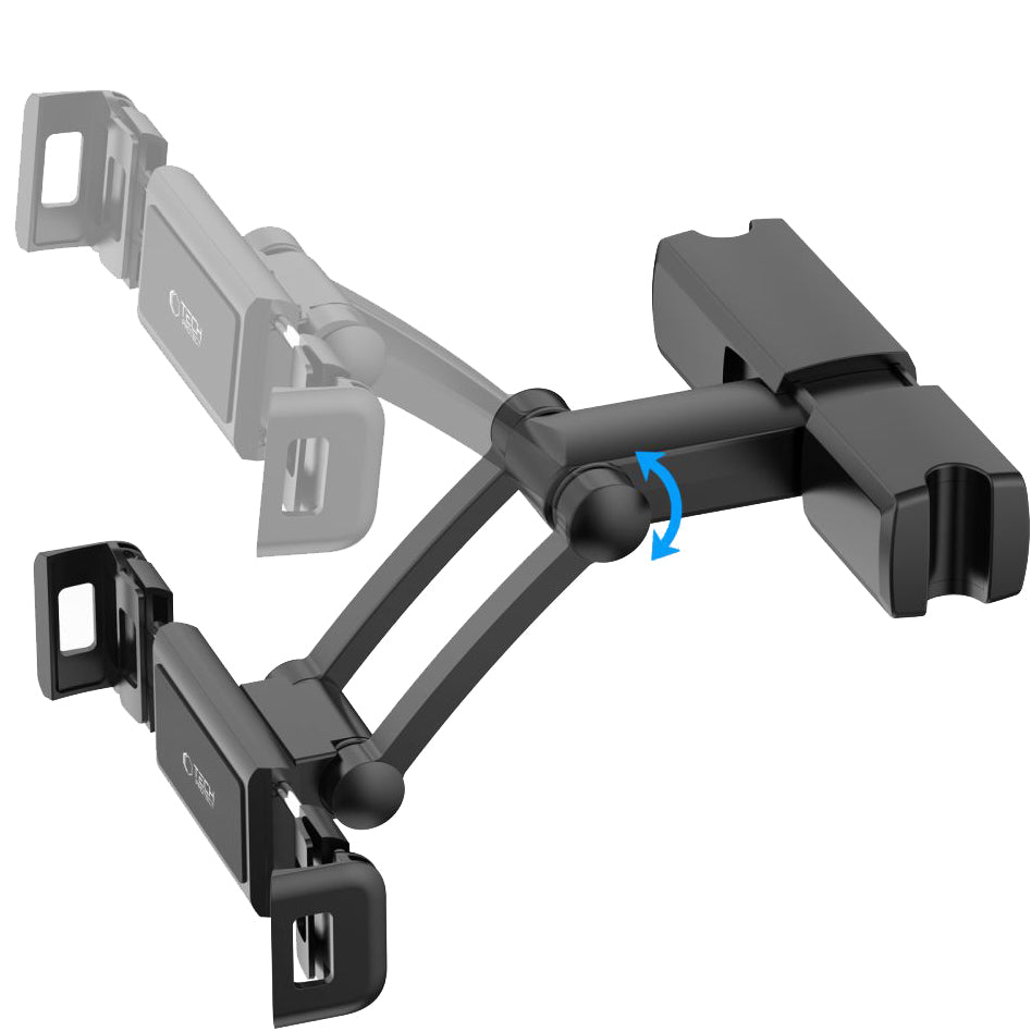 Autohalterung für Kopfstütze für Tablet/Telefon, Tech-Protect V2 Stretchable Headrest Car Mount, Schwarz