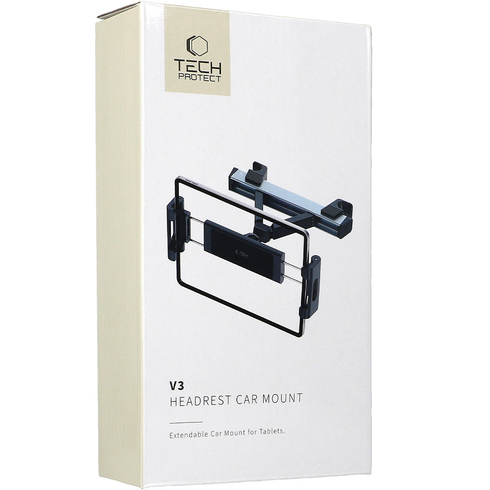 Autohalterung für Kopfstütze für Tablet/Telefon, Tech-Protect V3 Headrest Car Mount, Schwarz
