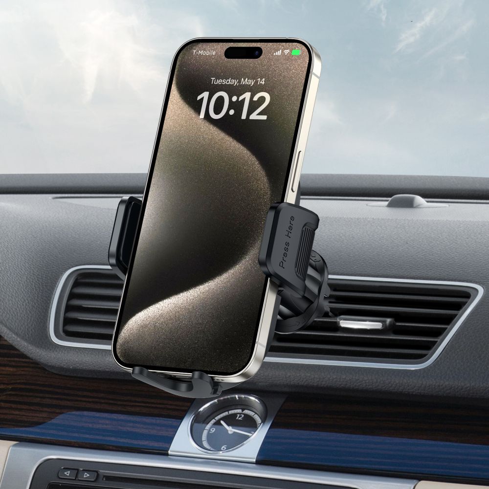 Autohalterung für Cockpit / Armaturenbrett / Windschutzscheibe Tech-Protect V7 Universal, Schwarz
