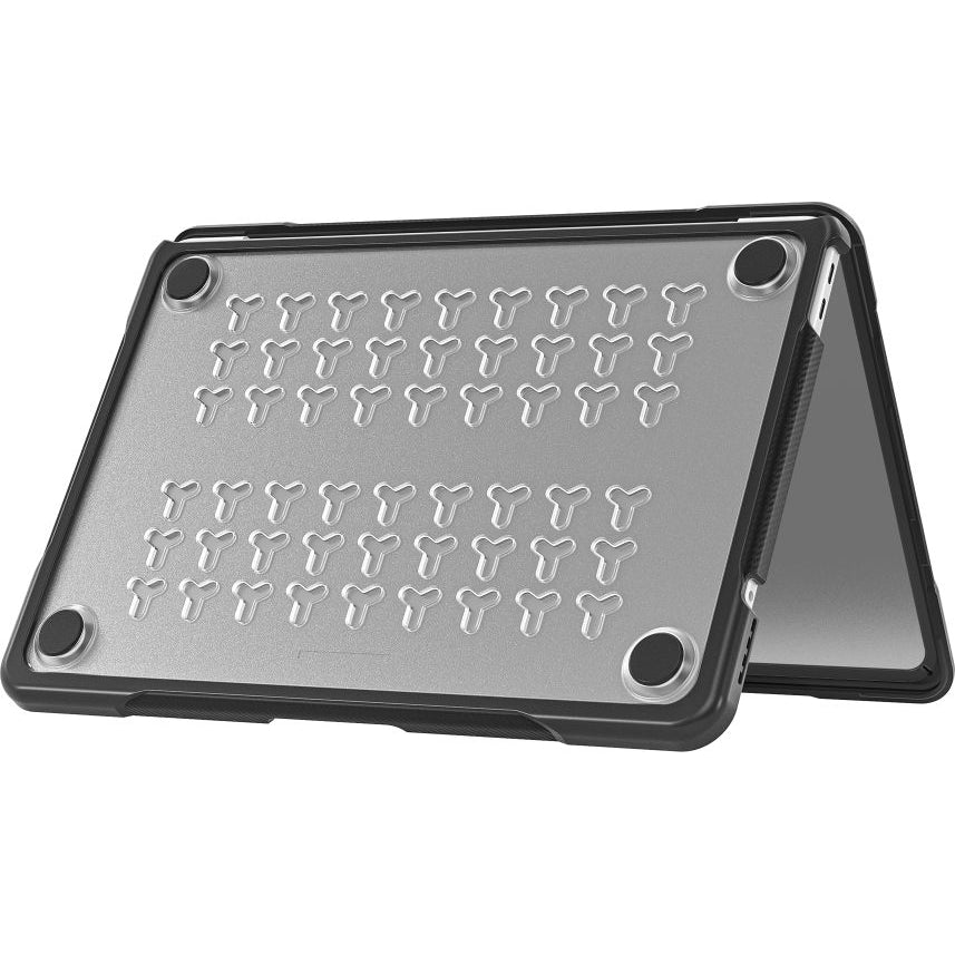 Schutzhülle für MacBook Neo 13 2026, Tech-Protect Velar, Schwarz-Transparent