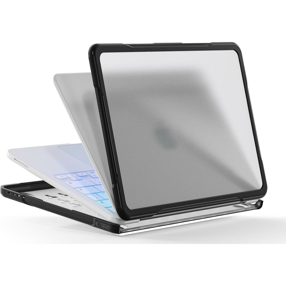 Schutzhülle für MacBook Neo 13 2026, Tech-Protect Velar, Schwarz-Transparent