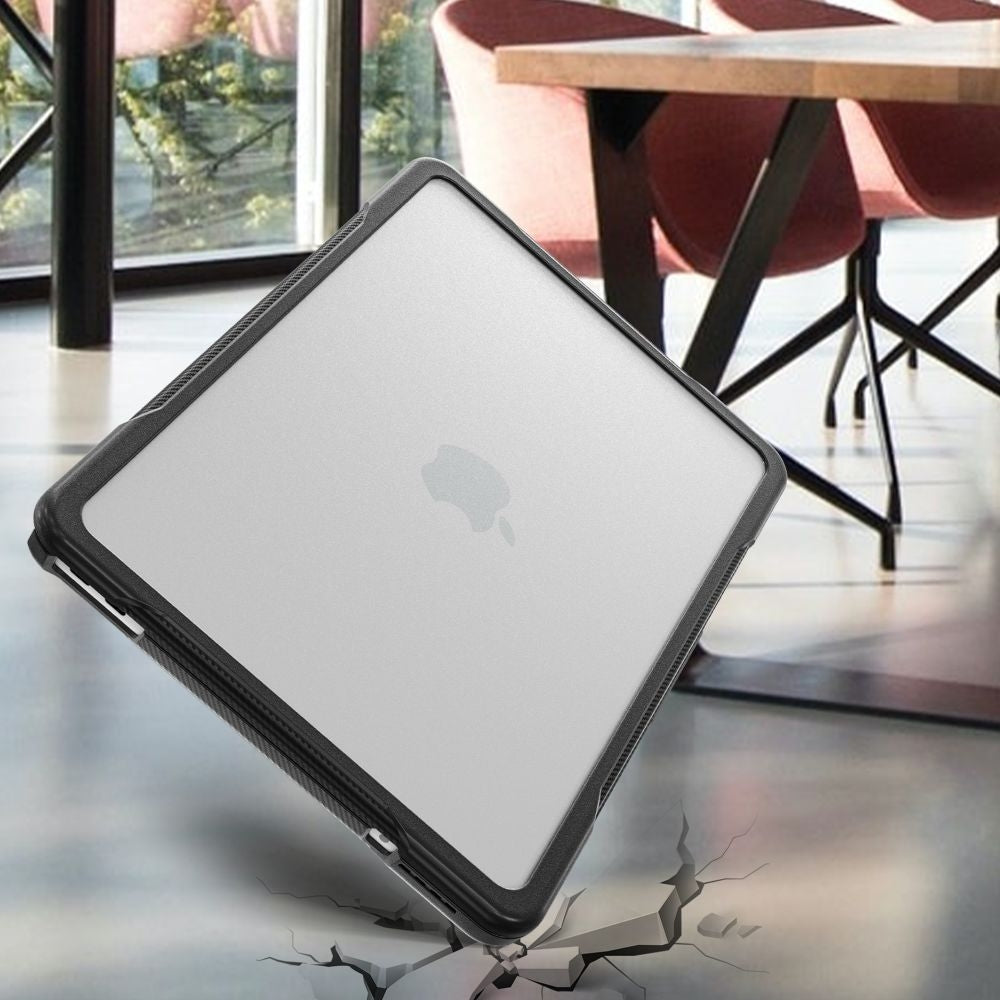 Schutzhülle für MacBook Neo 13 2026, Tech-Protect Velar, Schwarz-Transparent