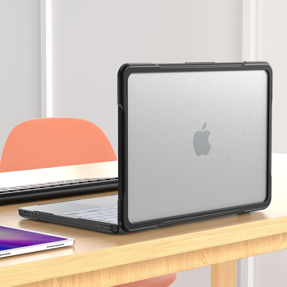 Schutzhülle für MacBook Neo 13 2026, Tech-Protect Velar, Schwarz-Transparent