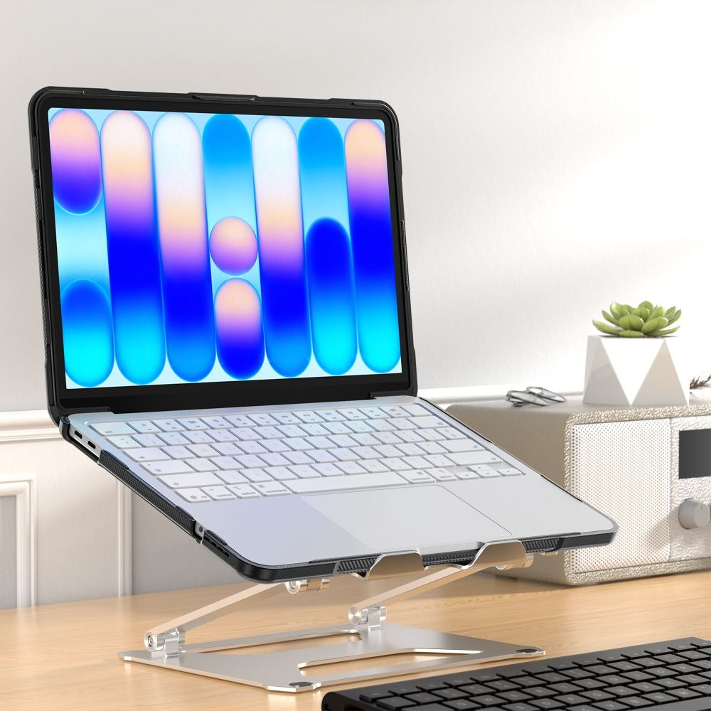 Schutzhülle für MacBook Neo 13 2026, Tech-Protect Velar, Schwarz-Transparent