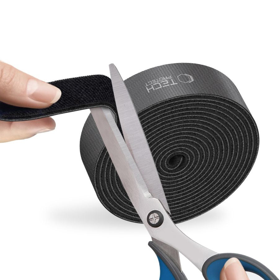 Band / Klettband / Kabelorganisator Tech-Protect Velcro 3m, Schwarz