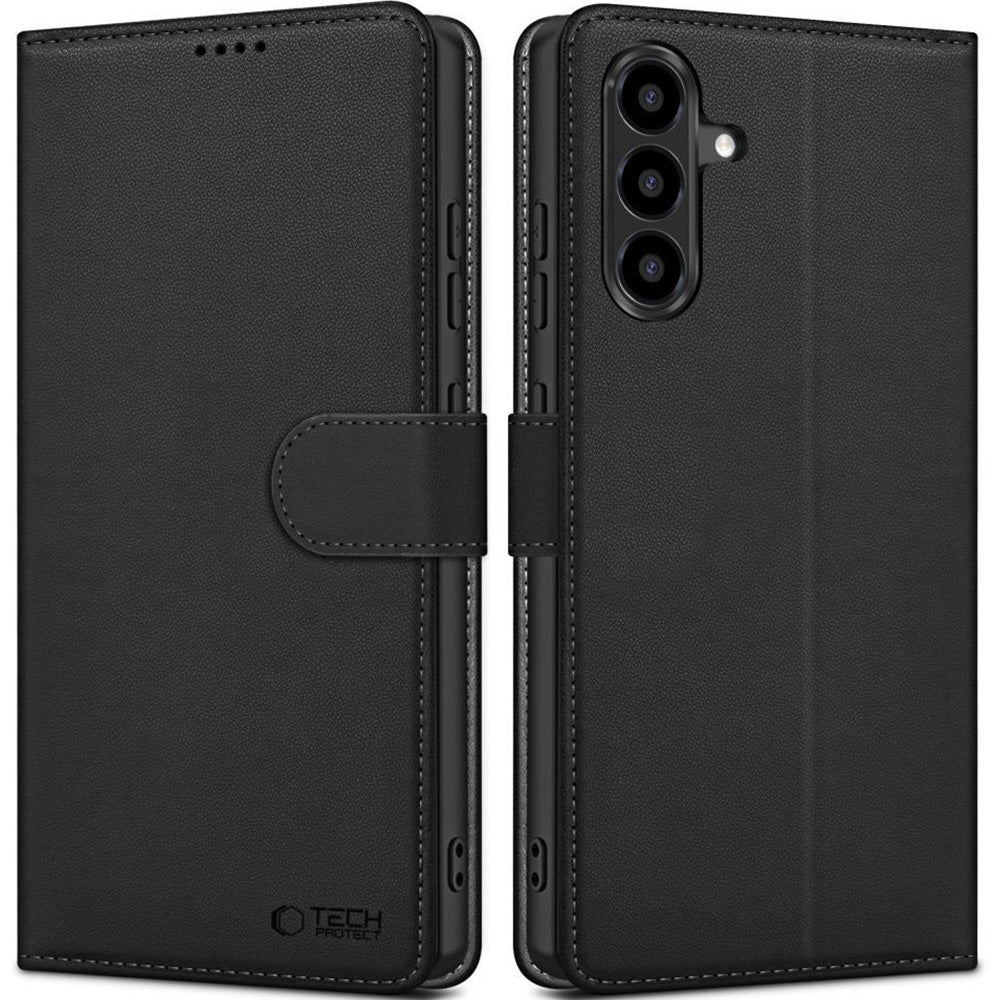 Handyhülle mit Klappe für Galaxy A27 5G, Tech-Protect Wallet, Schwarz