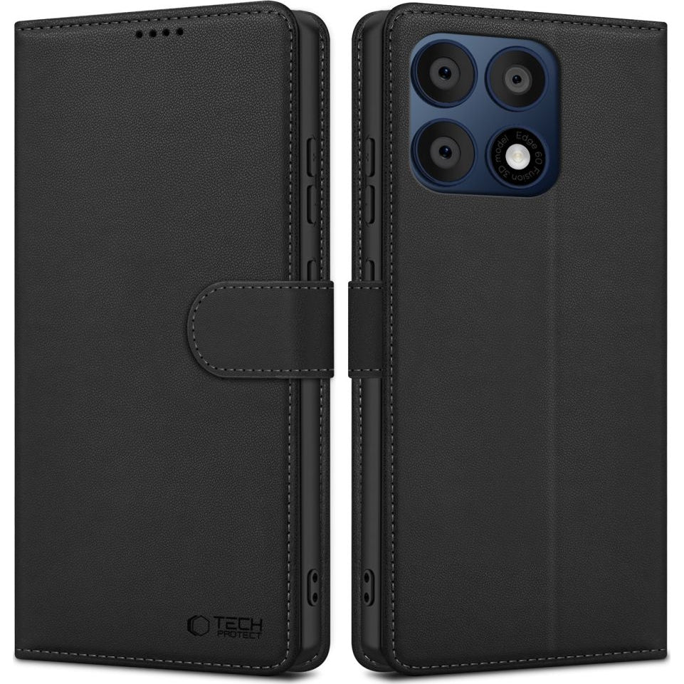 Handyhülle für Motorola Edge 70 Pro, Tech-Protect Wallet, Schwarz