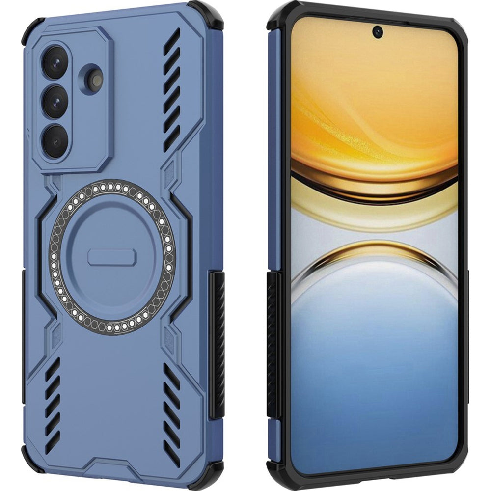 Handyhülle für Galaxy A57 5G, Techsuit ArmorMag Case, Blau-Schwarz